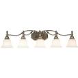 Shop Portfolio 5-Light Antique Nickel Bathroom Vanity Light at Lowes.