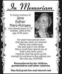 Jane Mars-Pompey - Stabroek News - Georgetown, Guyana - POMPEY-4X2