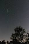 The first meteor shower of
