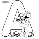 alphabet coloring page