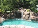 Elaborate rock waterfalls