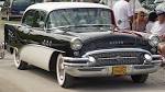 1955 Buick Special 4 Door - Black &amp; White - Front Angle