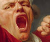 Self Portrait, Yawning: Detail of face and left hand / Joseph Ducreux - ducreux_detail_200