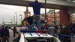 Baltimore protests turn violent; police officers injured in.