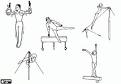 Gymnastics coloring page
