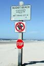 funny beach signs