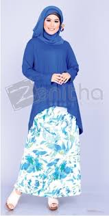 Setelan Baju Muslimah Zenitha 139 dan Rok Zenitha 16 | Softaya.com ...