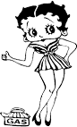 Betty Boop coloring page