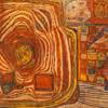 Friedensreich Hundertwasser: Il Sole Pesante / Die schwere Sonne (Ausschnitt), 1954, Mischtechnik, 44 × 29 cm, Köln, Privatsammlung, Anne Abels; EasyDB, ...