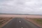 Sand storm across causeway. Sand being blown across the causeway at low tide - via Daymix