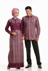 Model Baju Batik Muslim Party