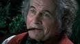 Ian Holm portrays Bilbo Baggins in <em>The Fellowship of the Rings.<