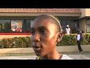 Jamaicas junior representatives Natoya Goule of Manchester High and Kemoy