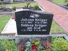 Grab von Johann Krüger (01.05.1903-21.11.1967), Friedhof Neuburg