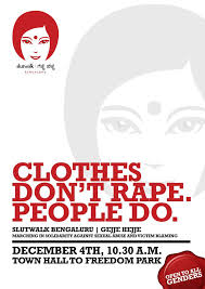 Poster depicting slutwalk.