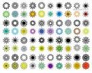 Variety of classical elements in a circular pattern vector ...