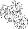 Motorcycle coloring page