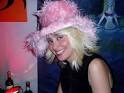 Sandra Bishop, wearing a pink