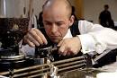 barista Scott Callaghan at the