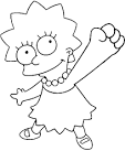 Simpsons coloring page