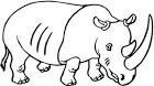 Rhinoceros coloring page