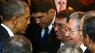 Obama, Castro shake hands as U.S., Cuba seek better ties - Yahoo News