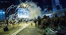 Hong Kong police use tear gas to try and disperse protestors