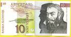 Primus Trubar und sein Abecedarium auf einem slovenischen Geldschein - TrubarFront