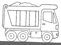Truck coloring page