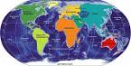 Small Map of Continents of the World