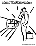 Subway coloring page