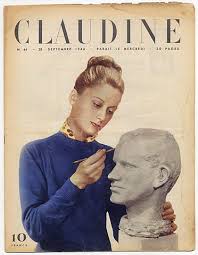 CLAUDINE Fashion Magazine 1946 N°64, Monique Orban Vintage high ... - 44607-claudine-fashion-magazine-1946-n64-monique-orban-hprints-com