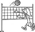 Volleyball coloring page