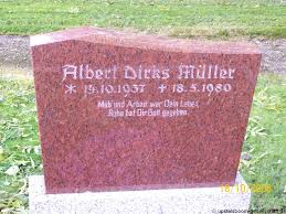 Grab von Albert Dirks Müller (14.10.1937-18.05.1980), Friedhof ...