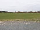 Playing field with soccer - via Daymix