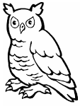 COLOREA TUS DIBUJOS: Búho para colorear