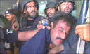 a private bank hostage in