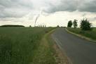 Long Lane, near East Drayton. Cottam power station in the distance. - via Daymix