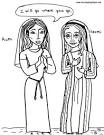Ruth and Naomi coloring page