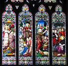 St John the Baptist's church in Harleston - west window (detail) - via Daymix
