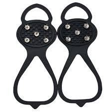 Studded Anti-slip Non-slip Shoes Cover Spikes Crampons Grip Ice ...