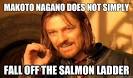 makoto nagano does not simply fall off the salmon ladder - Boromir - 3oki6i