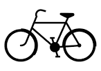 Cycling coloring page
