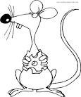 Mouse coloring page