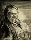 Kraeft Collection Print "G.K. Chesterton&quot ; by Walter Ernest Tittle