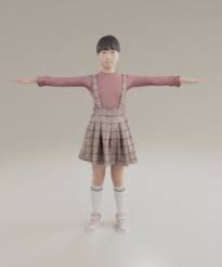 3D幼女|女子小学生系3D人形V2【スリム】 - CLIP STUDIO ASSETS