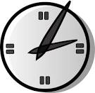 Analogue Clock clip art