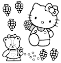 Hello Kitty coloring page