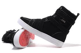 Christian Louboutin Spacer Flat High Top Men's Sneakers Black [CL ...