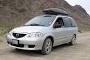 silver Mazda MPV in Death Valley, California -- Car Pictures